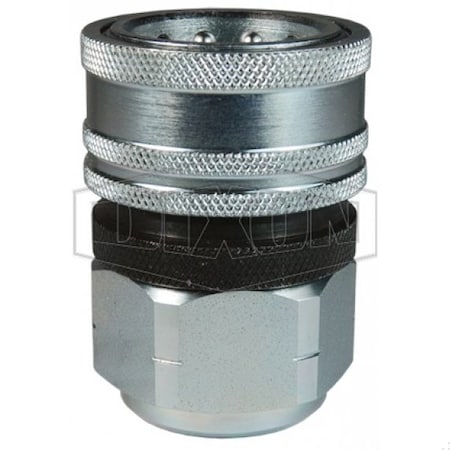 Dixon DQC TR European Interchange Female Coupler, 3/4-14 Nominal, Female BSPP, Steel 6TRBF6